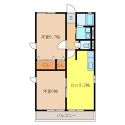 シャトレⅡの物件間取画像